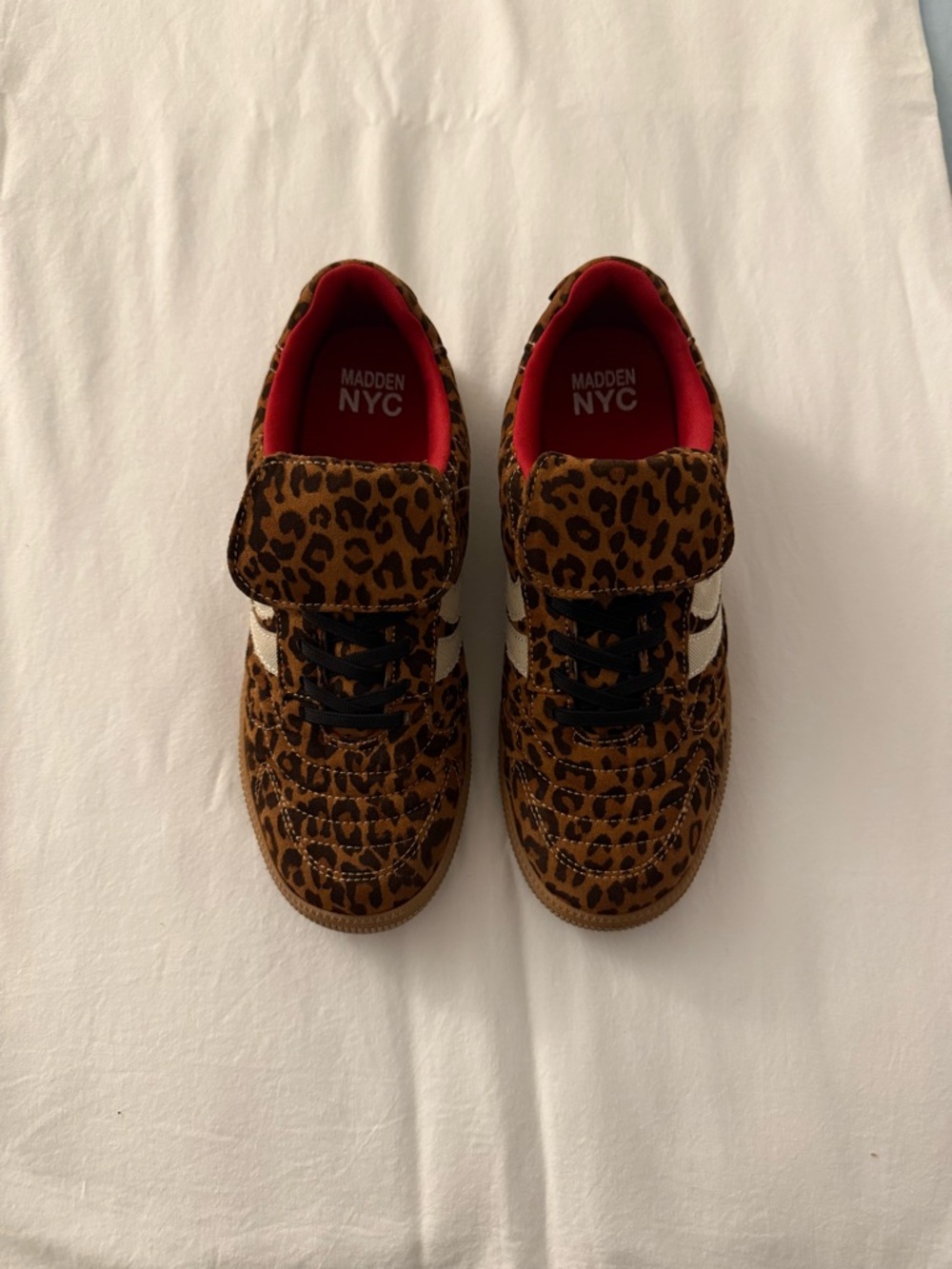 Girls Steve Madden Madrid Leopard Sneakers Size 5